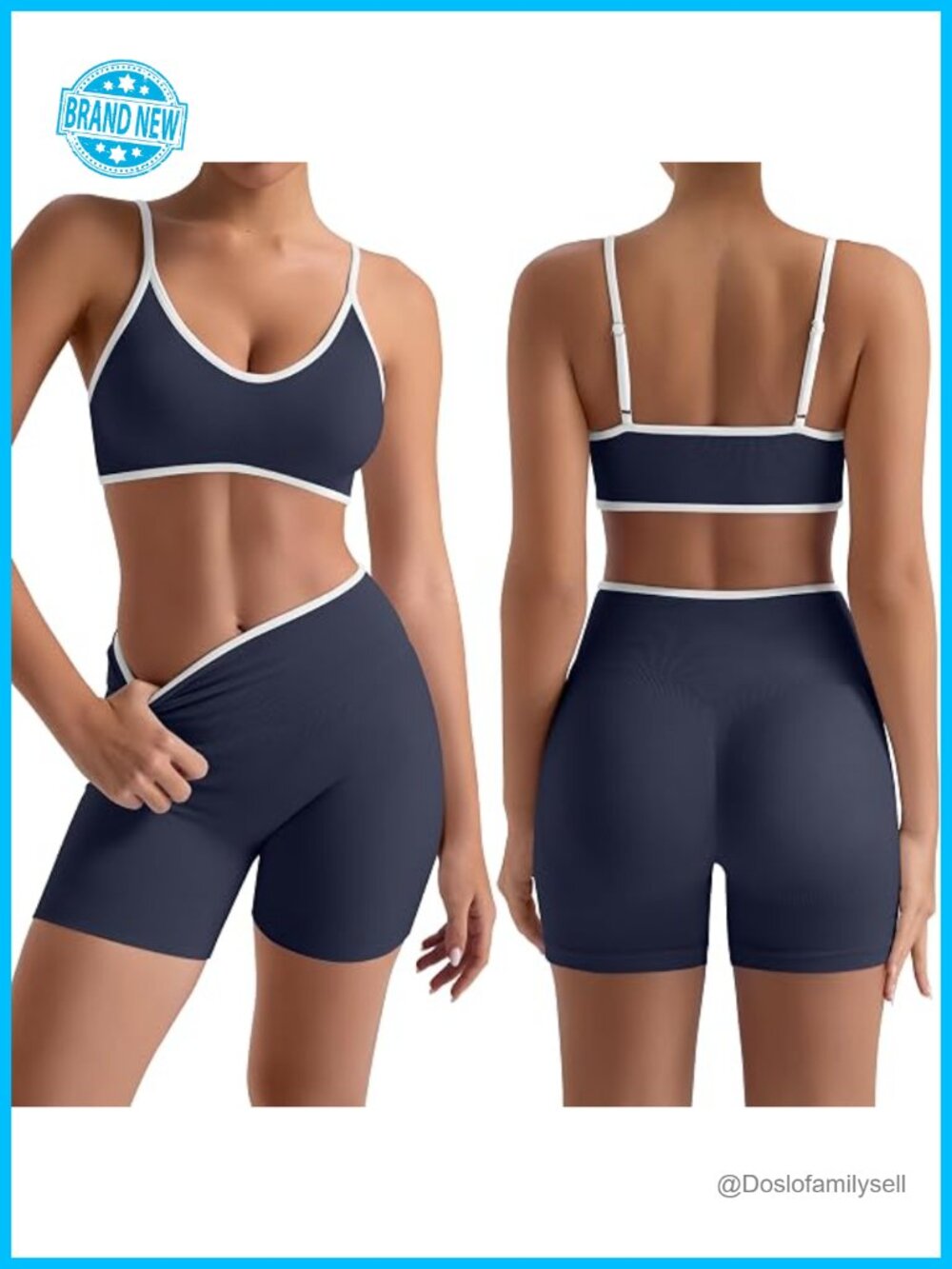 Seamless Scrunch Butt Lifting Shorts Sports Bra Matching Set 2 Piece Activewear